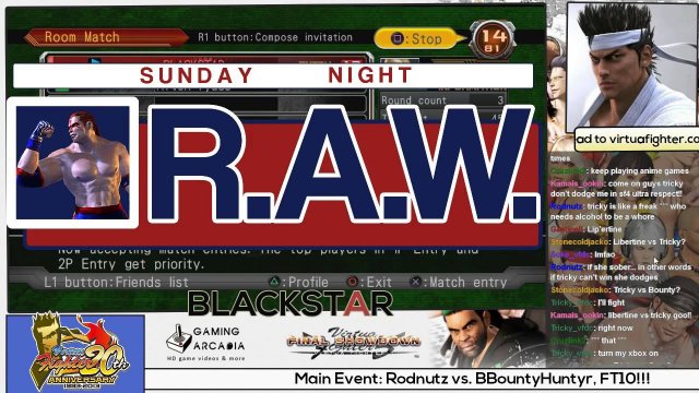 Sunday Night R.A.W. #26! (Part 2) Blitzball Champ vs BLACKSTAR, FT5!