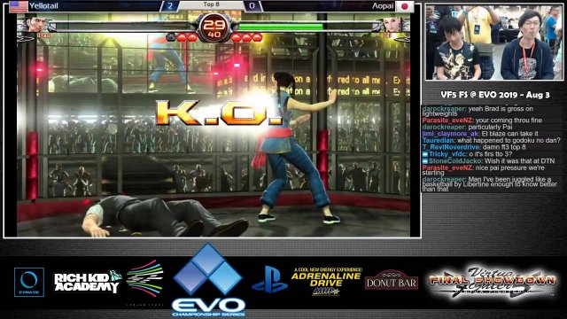 Virtua Fighter 5 Top 8 Evo 2019 Side Tourney