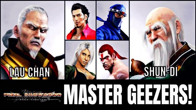 THE VF MASTER GEEZERS! (Virtua Fighter 5: Final Showdown)- Lau Chan & Shun Di matches. (FGC, VF5FS)