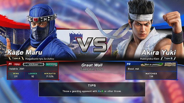 Valakrie (KA) vs Jimi Claymore (AK) 06.05.2021 (Virtua Fighter 5: Ultimate Showdown)