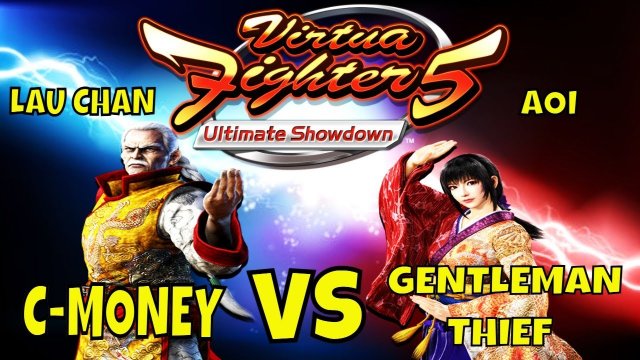 VF5US- C-MONEY VS GENTLEMAN THIEF! (Virtua Fighter 5: Ultimate Showdown)- Lau Chan VS Aoi Matches.