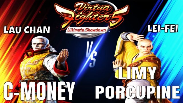 VF5US- C-MONEY VS LIMY PORCUPINE! (Virtua Fighter 5: Ultimate Showdown)- Lau Chan VS Lei Fei Matches