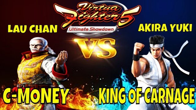 VF5US- C-MONEY VS KING OF CARNAGE! (Virtua Fighter 5: Ultimate Showdown)- Lau Chan VS Akira Gameplay